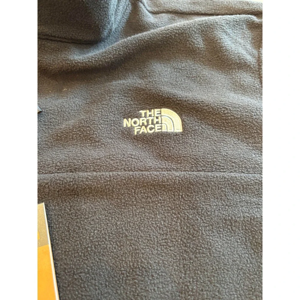The North Face Mens Anchor 1/4 Zip Fleece Pullover Black Size XL